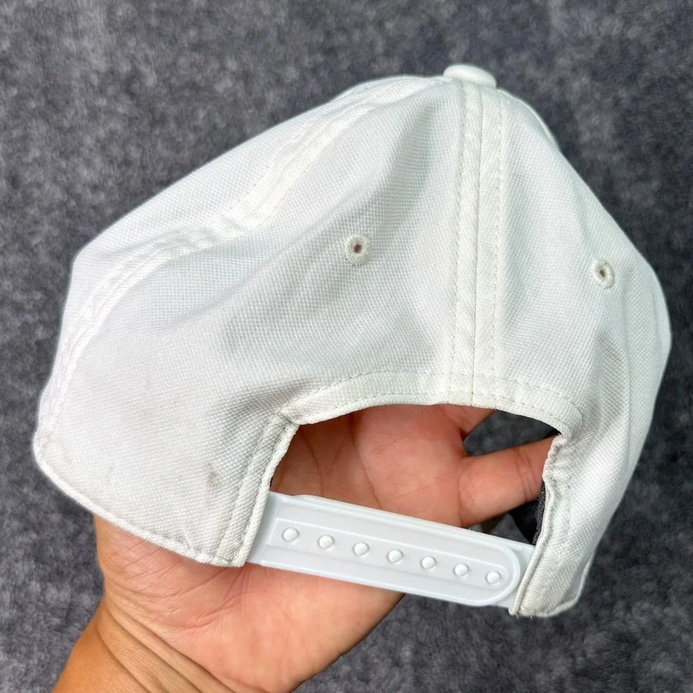 Nike Dri-FIT Club Cap Sail White Black Swoosh Adjustable Hat FV5563-100 M/L